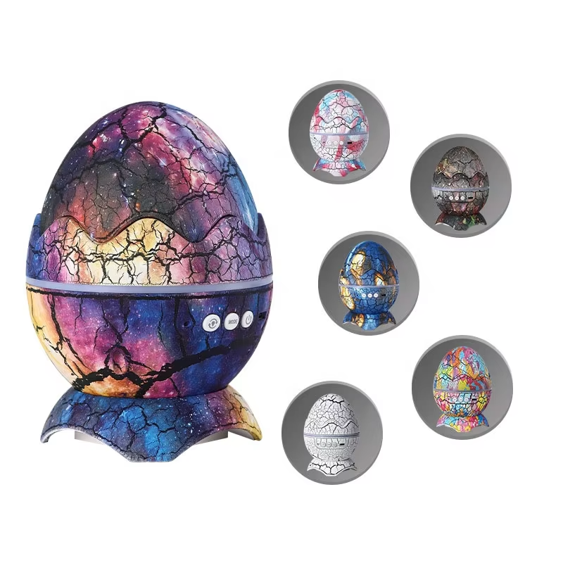 Dinosaur Egg Starlight Desk Lamp: Emits enchanting starry glow, egg-shaped charm. Unique 光影 dance creates magical ambiance—unmatched visual delight for desks.